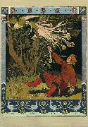 Ivan Bilibin, Ivan Tsarevich catching the Firebird's feather 1899